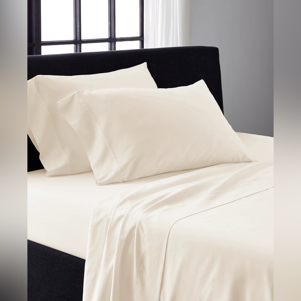 Haven 1200-Thread Count Triblend 4-Pc. Sheet Set, Queen Luxury Cream Bedding Set